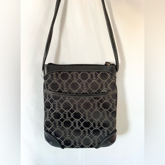 Tignanello EUC small leather & canvas crossbody - Picture 3 of 5